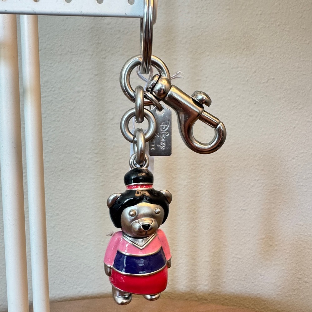 Disney x COACH Bear Keychain - Mulan